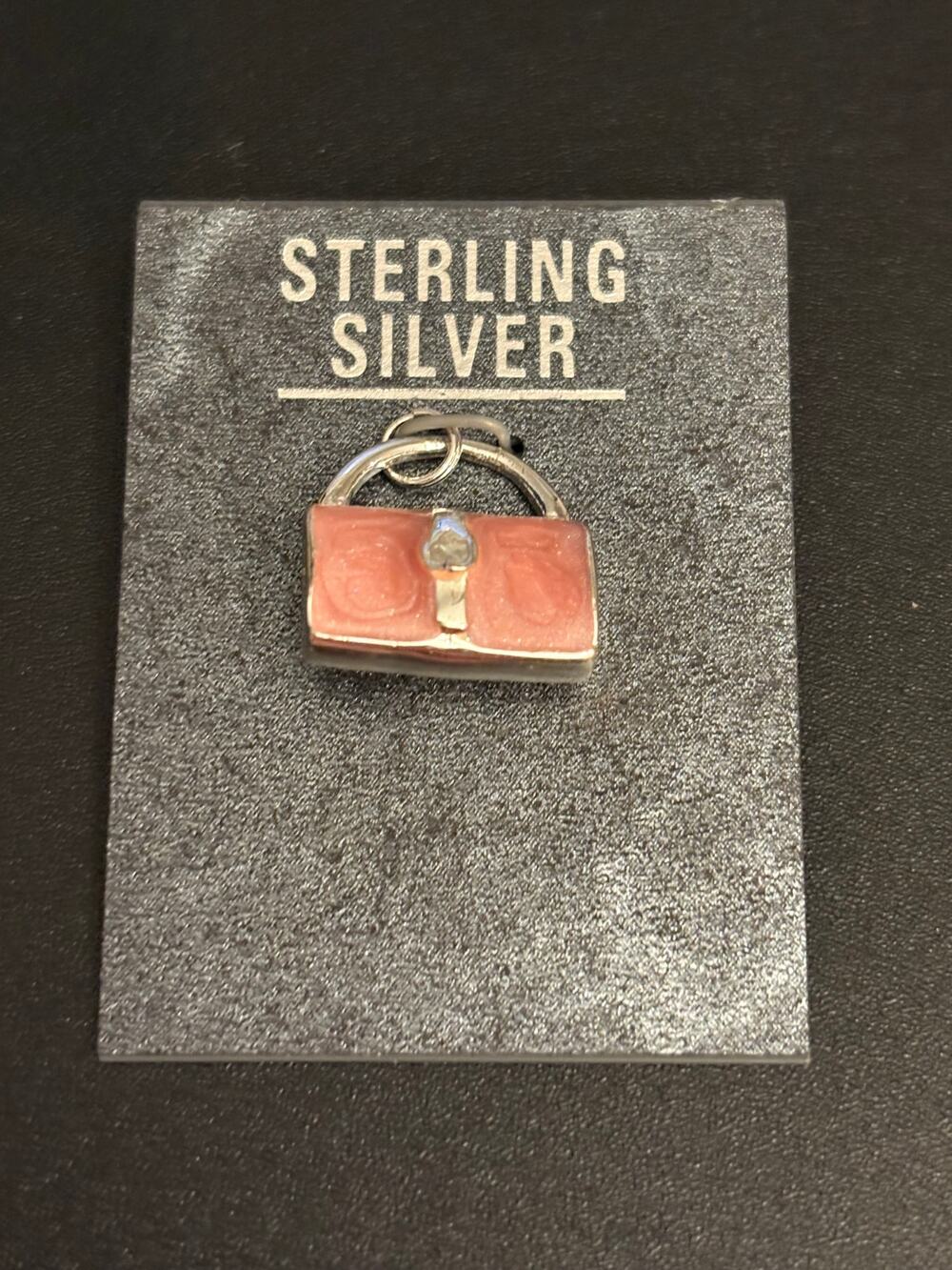 Sterling Silver Purse Charm 925 Handbag Charm